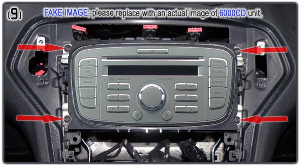Ford sony head unit removal